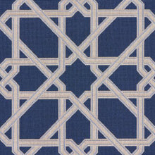 Load image into Gallery viewer, Schumacher Le Maroc Épinglé Fabric 83220 / Blue