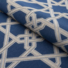 Load image into Gallery viewer, Schumacher Le Maroc Épinglé Fabric 83220 / Blue
