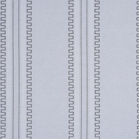 Schumacher Greco Stripe Fabric 83230  /  Chambray