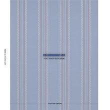 Load image into Gallery viewer, Schumacher Greco Stripe Fabric 83231 / Navy