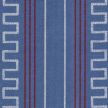 Load image into Gallery viewer, Schumacher Greco Stripe Fabric 83231 / Navy