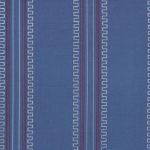Load image into Gallery viewer, Schumacher Greco Stripe Fabric 83231 / Navy