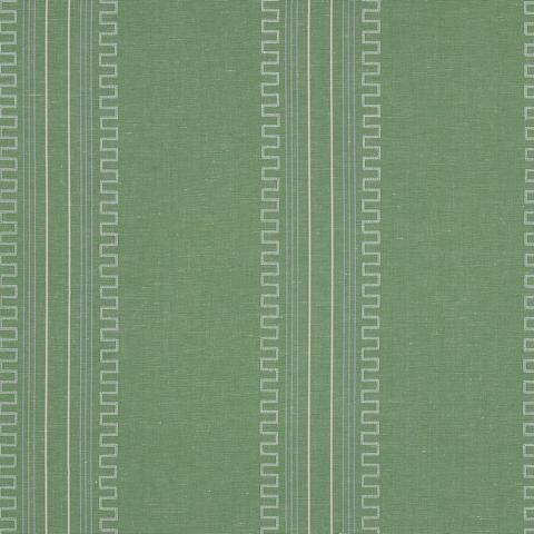 Schumacher Greco Stripe Fabric 83232  / Green