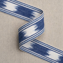 Load image into Gallery viewer, Schumacher Banyan Tape Narrow Trim 83240 / Blue