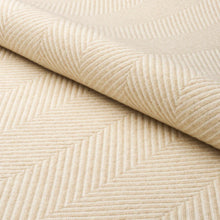 Load image into Gallery viewer, Schumacher Milo Wool Herringbone Fabric 83270 / Natural
