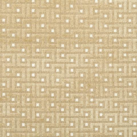 Schumacher Lalano Linen Velvet Fabric 83291 / Gold Patina