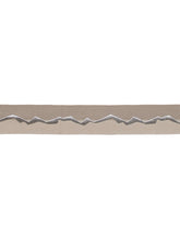 Load image into Gallery viewer, 2&quot; Taupe Silver Grey Abstract Geometric Drapery Tape Trim