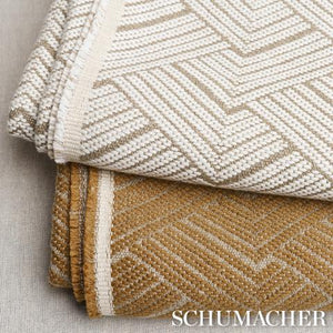 Schumacher Minna Heavyweight Linen Fabric 83330 / Ivory