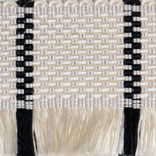 Load image into Gallery viewer, Schumacher Frances Silk Fringe Trim 83371 / Black And White