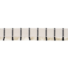 Load image into Gallery viewer, Schumacher Frances Silk Fringe Trim 83371 / Black And White