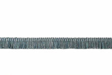 Load image into Gallery viewer, 1.25" Wide Antiqued Teal Upholstery Brush Fringe Trim