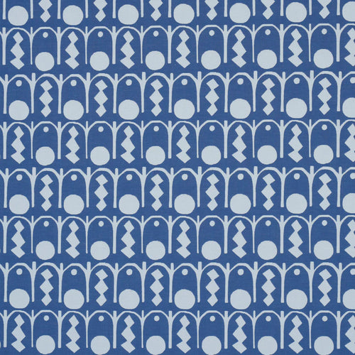 Schumacher Downtown Fabric 83411 / Blues