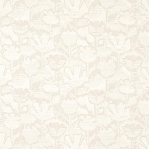 Schumacher  Wild Flower Fabric 83451 / Ivory