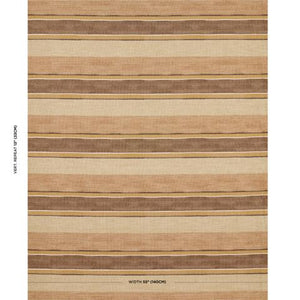Schumacher Pikes Stripe Fabric 83500 / Spice