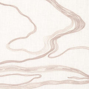 Schumacher Desert Wind Embroidery Fabric 83522 /  Sandstone