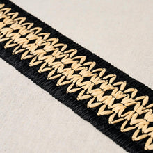 Load image into Gallery viewer, Schumacher Raphiinae Tape Trim 83551 / Black