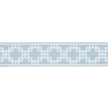Load image into Gallery viewer, Schumacher Squared Away Trellis Tape Trim 83591 / Sky