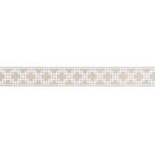 Load image into Gallery viewer, Schumacher Squared Away Trellis Tape Trim 83592 / Natural