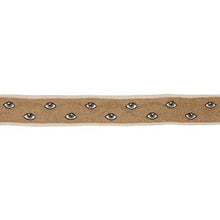 Load image into Gallery viewer, Schumacher Mind's Eye Beaded Tape Trim 83620 / Brown &amp; Gold