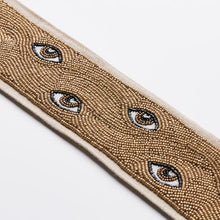 Load image into Gallery viewer, Schumacher Mind's Eye Beaded Tape Trim 83620 / Brown &amp; Gold