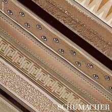 Load image into Gallery viewer, Schumacher Mind's Eye Beaded Tape Trim 83620 / Brown &amp; Gold