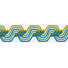 Load image into Gallery viewer, Schumacher The Twist Embroidered Tape Trim 83631 / Peacock