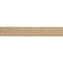 Load image into Gallery viewer, Schumacher Delphi Beaded Tape Trim  83641 / Gold On Natural