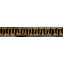Load image into Gallery viewer, Schumacher Delphi Beaded Tape Trim  83642 / Gold On Black