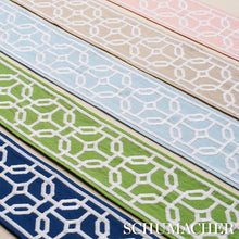 Load image into Gallery viewer, Schumacher Gazebo Trellis Tape Trim 83651 / Navy