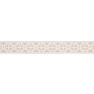 Schumacher Gazebo Trellis Tape Trim 83653 / Natural