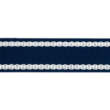 Load image into Gallery viewer, Schumacher Sullivan Tape Narrow Indoor/Outdoor Trim 83673 / Navy