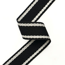 Load image into Gallery viewer, Schumacher Sullivan Tape Narrow Indoor/Outdoor Trim 83674 / Black