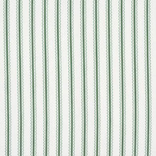 Load image into Gallery viewer, Schumacher Birdie Ticking Stripe Fabric 83700 / Leaf Green