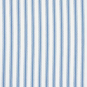 Schumacher Birdie Ticking Stripe Fabric 83702 / Indigo