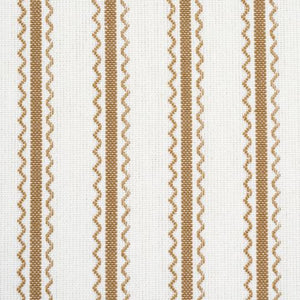 Schumacher Birdie Ticking Stripe Fabric 83703 / Neutral