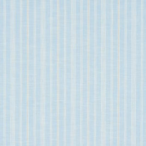 Schumacher Lucy Stripe Fabric 83710 / Light Blue