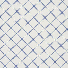 Load image into Gallery viewer, Schumacher Maggie Lattice Fabric 83761 Indigo