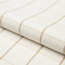 Load image into Gallery viewer, Schumacher Frannie Windowpane Fabric 83781 Neutral