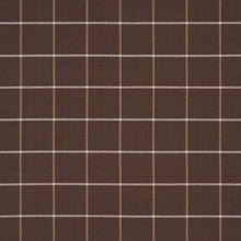 Load image into Gallery viewer, Schumacher Frannie Windowpane Fabric 83788 Chocolate