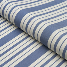 Load image into Gallery viewer, Schumacher Markie Stripe Fabric 83801 Indigo