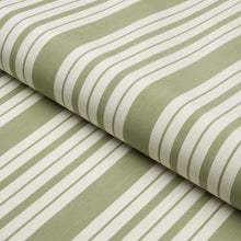 Load image into Gallery viewer, Schumacher Markie Stripe Fabric 83803 Leaf Green