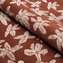 Load image into Gallery viewer, Schumacher Hibiscus Fabric 83810  / Teak