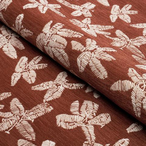 Schumacher Hibiscus Fabric 83810  / Teak