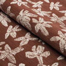 Load image into Gallery viewer, Schumacher Hibiscus Fabric 83810 / Teak