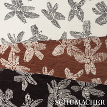 Load image into Gallery viewer, Schumacher Hibiscus Fabric 83810 / Teak