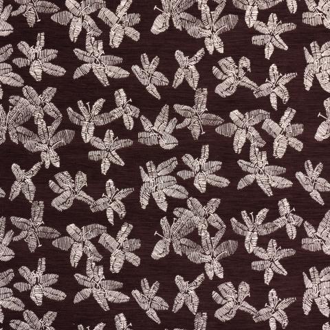 Schumacher Hibiscus Fabric 83811 / Plum