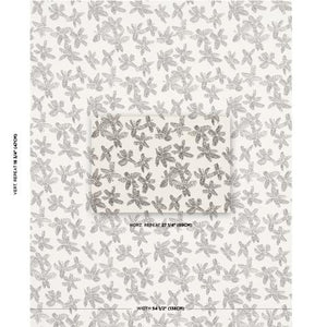 Schumacher Hibiscus Fabric 83812 / Black & White