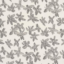 Load image into Gallery viewer, Schumacher Hibiscus Fabric 83812 / Black &amp; White