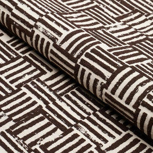 Schumacher Patchwork Fabric 83820 / Cacao