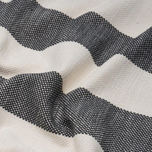 Load image into Gallery viewer, Schumacher Desert Wide Stripe Fabric 83832 / Charcoal